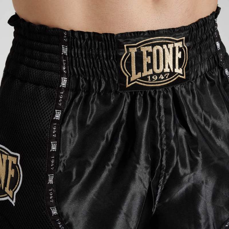 Leone CLASSIC thai/kick FIGHT SHORTS-blACK